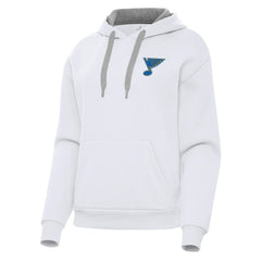 St. Louis Blues Antigua Women's Victory Pullover Hoodie - White Hoodies