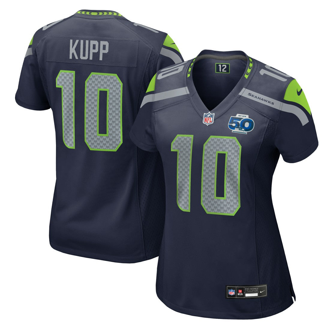 Cooper Kupp Seattle Seahawks Women's Team 50th Season Game Jersey - College Navy online