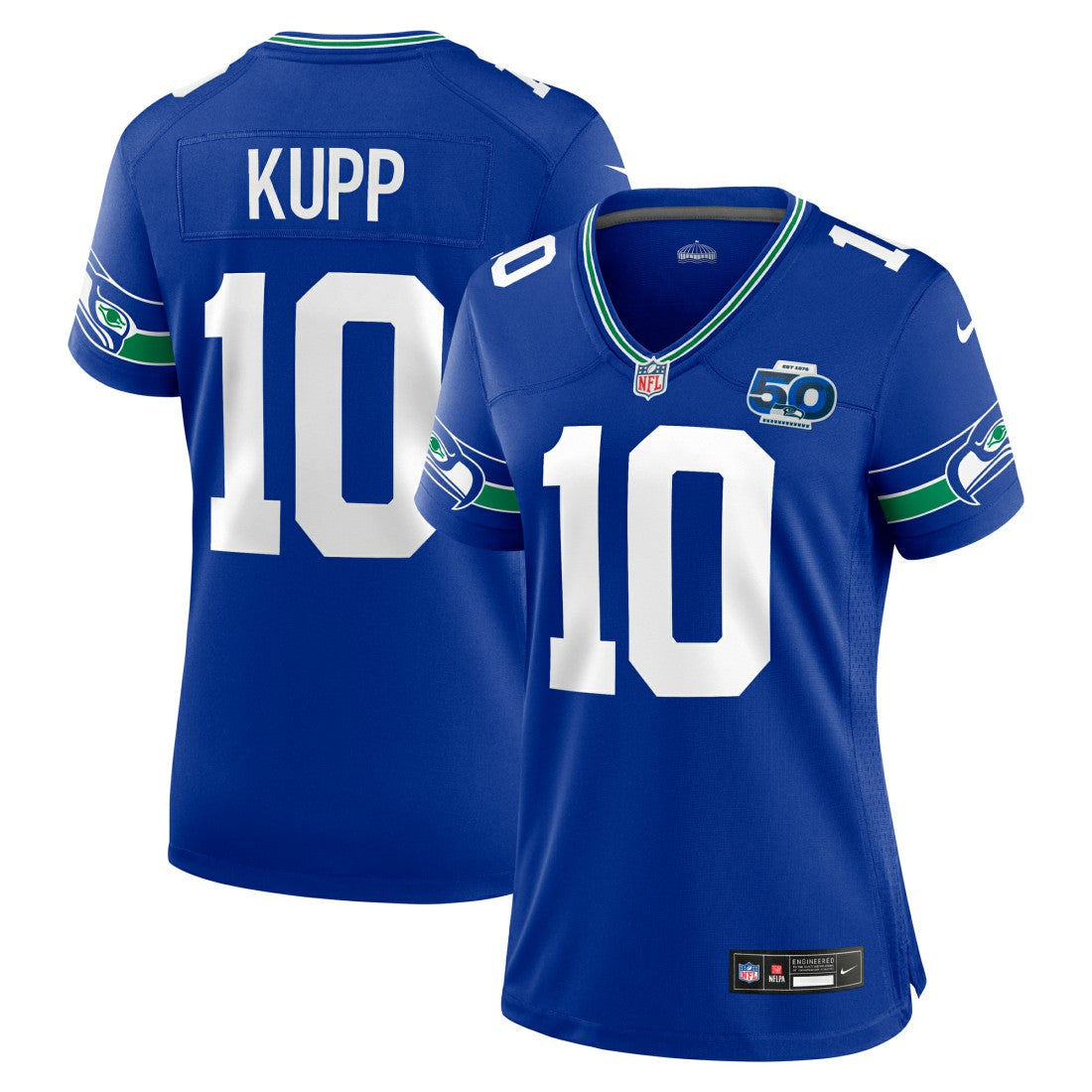 Cooper Kupp Seattle Seahawks Women's Alternate 50th Season Game Jersey - Royal sale
