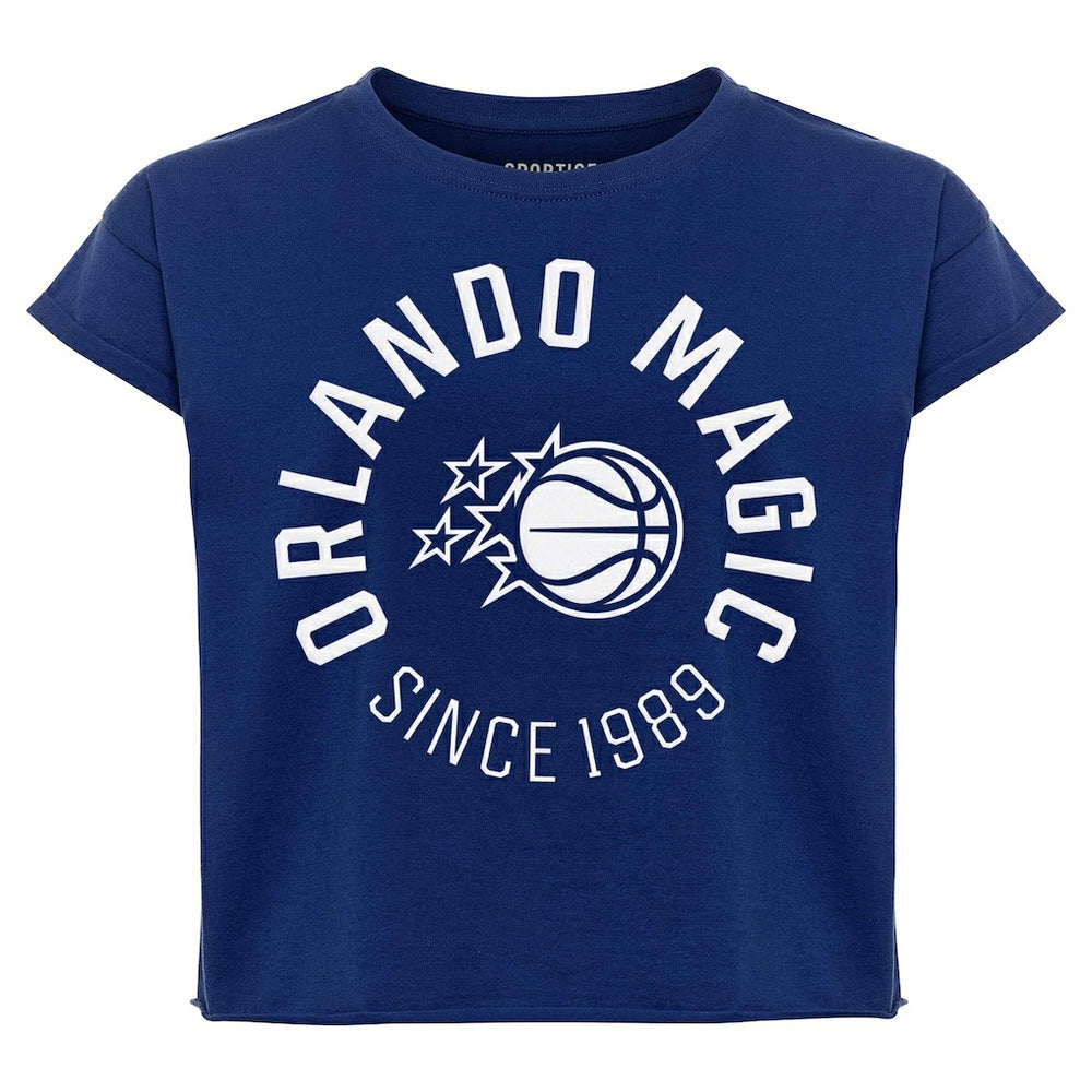 Orlando Magic Sportiqe Women's Cropped Genuine Issue Collection Alana T-Shirt - Blue shop