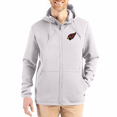 Arizona Cardinals Cutter & Buck Roam Epic Comfort Recycled Full-Zip Hoodie Jacket - Gray sale