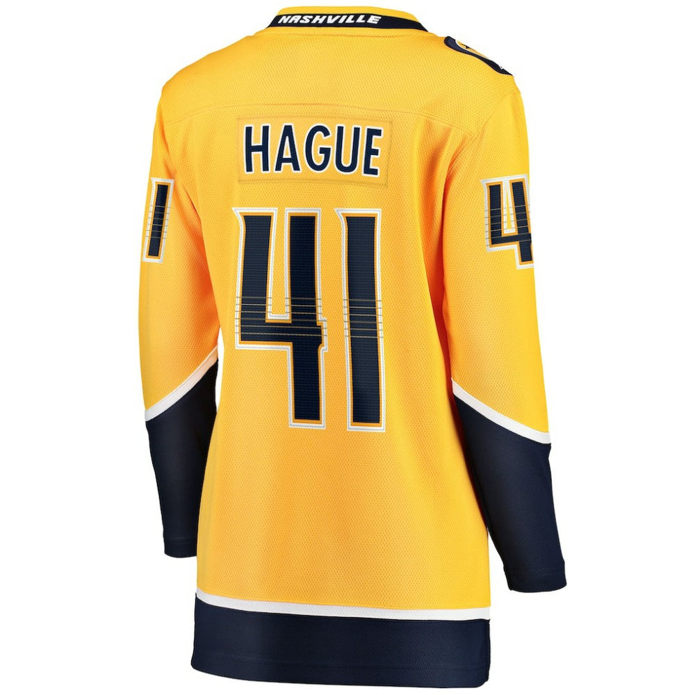 Nicolas Hague Nashville Predators Fanatics Women's Home Breakaway Jersey - Gold Jerseys
