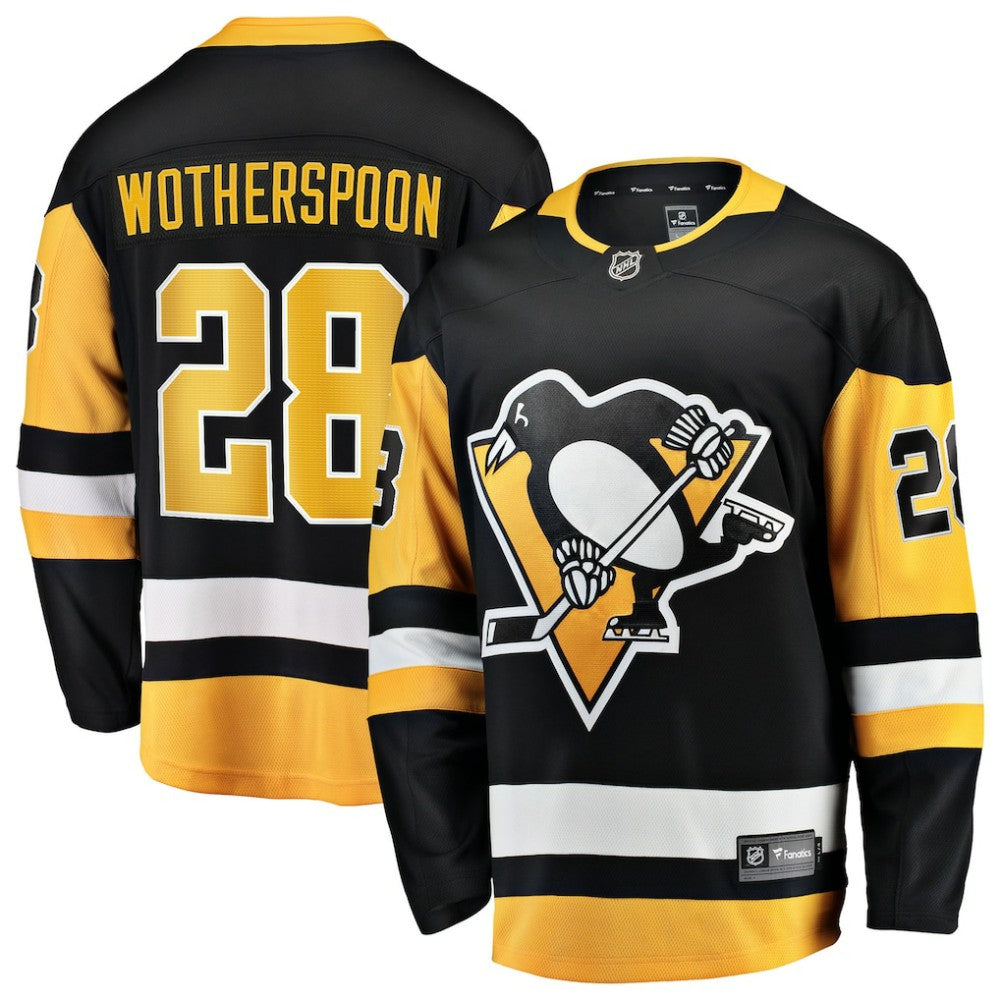 Parker Wotherspoon Pittsburgh Penguins Fanatics Home Breakaway Jersey - Black Jerseys