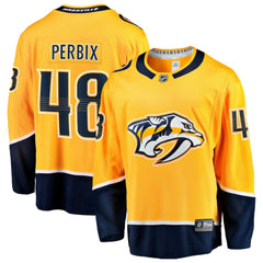 Nick Perbix Nashville Predators Fanatics Home Breakaway Jersey - Gold Jerseys