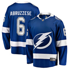Nick Abruzzese Tampa Bay Lightning Fanatics Home Breakaway Jersey - Blue Jerseys
