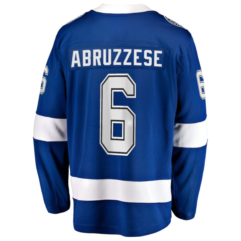 Nick Abruzzese Tampa Bay Lightning Fanatics Home Breakaway Jersey - Blue Jerseys