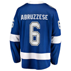 Nick Abruzzese Tampa Bay Lightning Fanatics Home Breakaway Jersey - Blue Jerseys