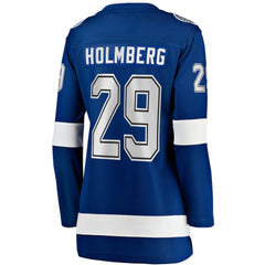 Pontus Holmberg Tampa Bay Lightning Fanatics Women's Home Breakaway Jersey - Blue Jerseys