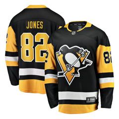 Caleb Jones Pittsburgh Penguins Fanatics Home Breakaway Jersey - Black Jerseys