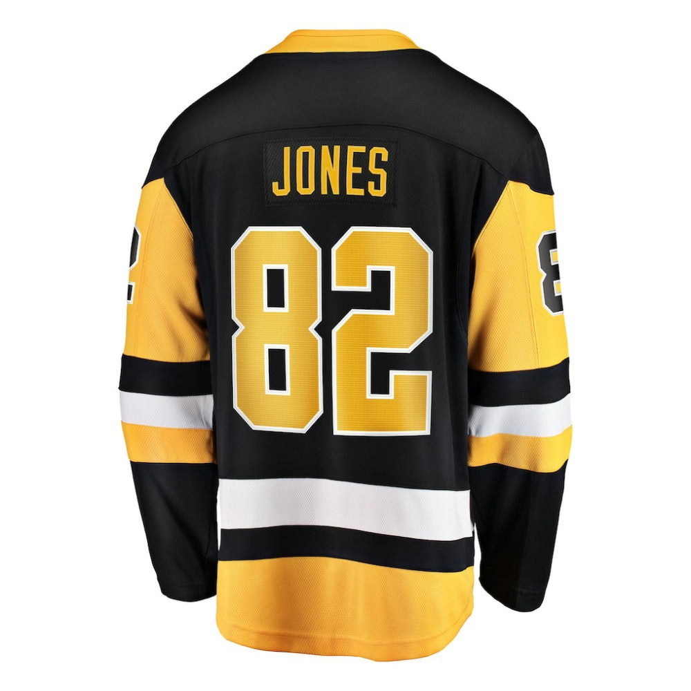 Caleb Jones Pittsburgh Penguins Fanatics Home Breakaway Jersey - Black Jerseys
