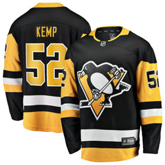 Philip Kemp Pittsburgh Penguins Fanatics Home Breakaway Jersey - Black Jerseys