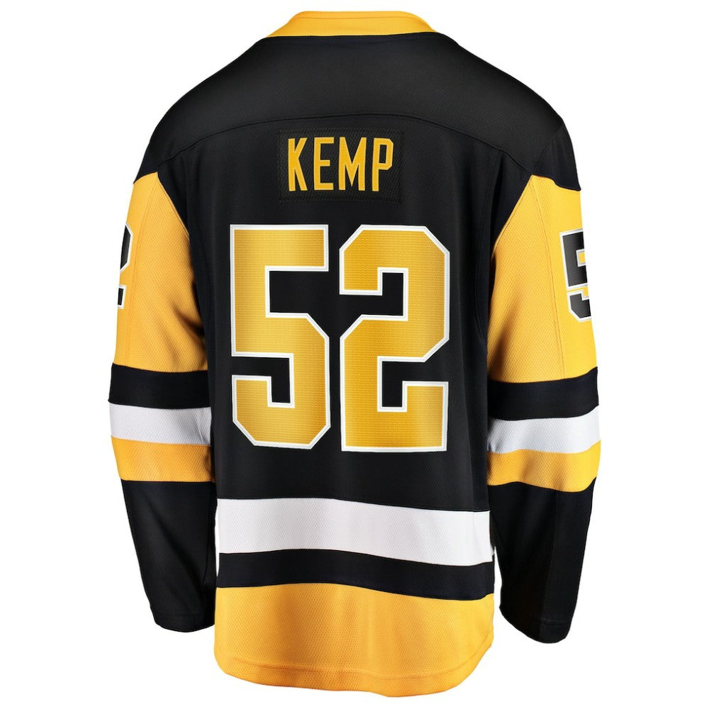 Philip Kemp Pittsburgh Penguins Fanatics Home Breakaway Jersey - Black Jerseys