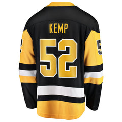 Philip Kemp Pittsburgh Penguins Fanatics Home Breakaway Jersey - Black Jerseys
