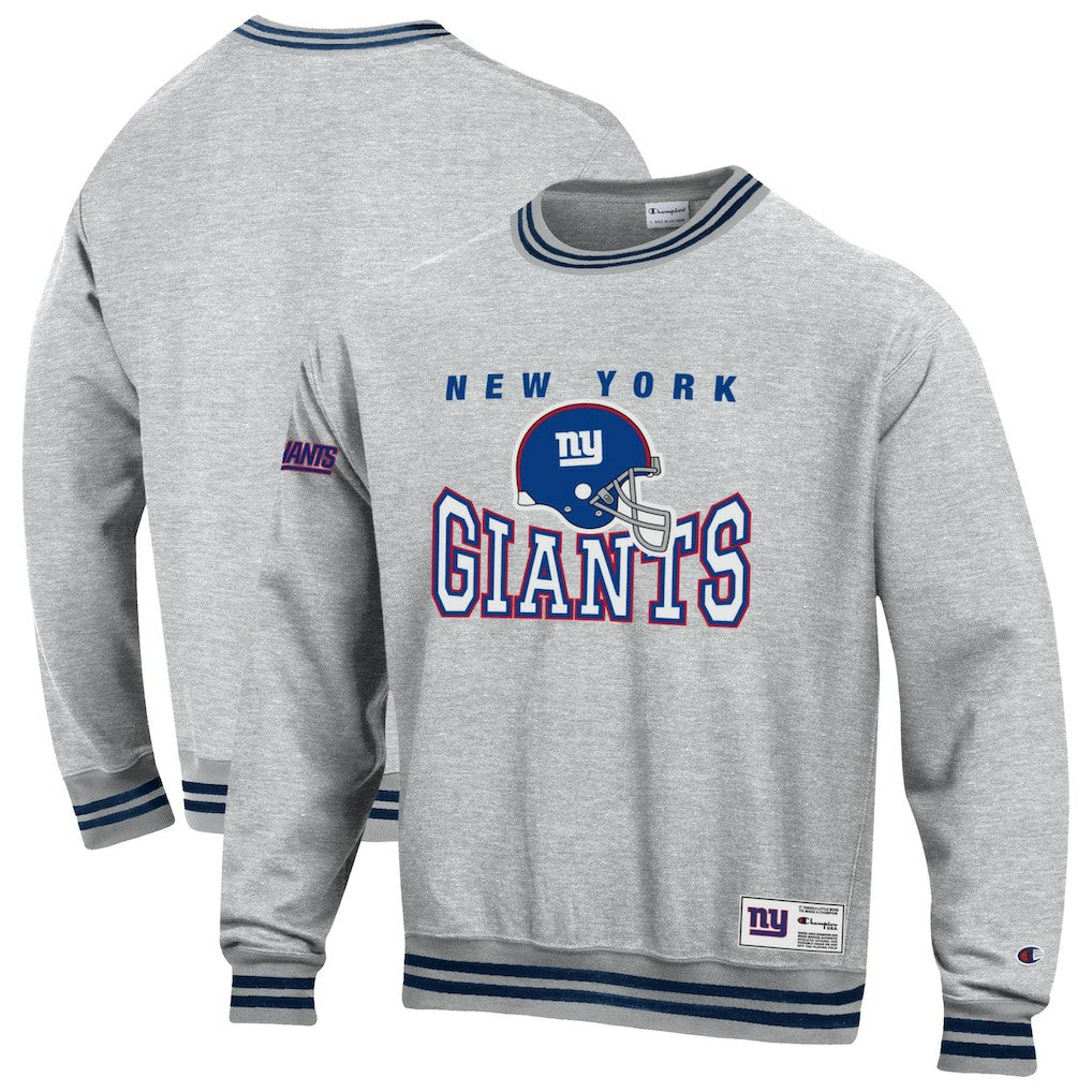New York Giants Champion Reverse Weave Fleece Sweatshirt - Heather Gray sale