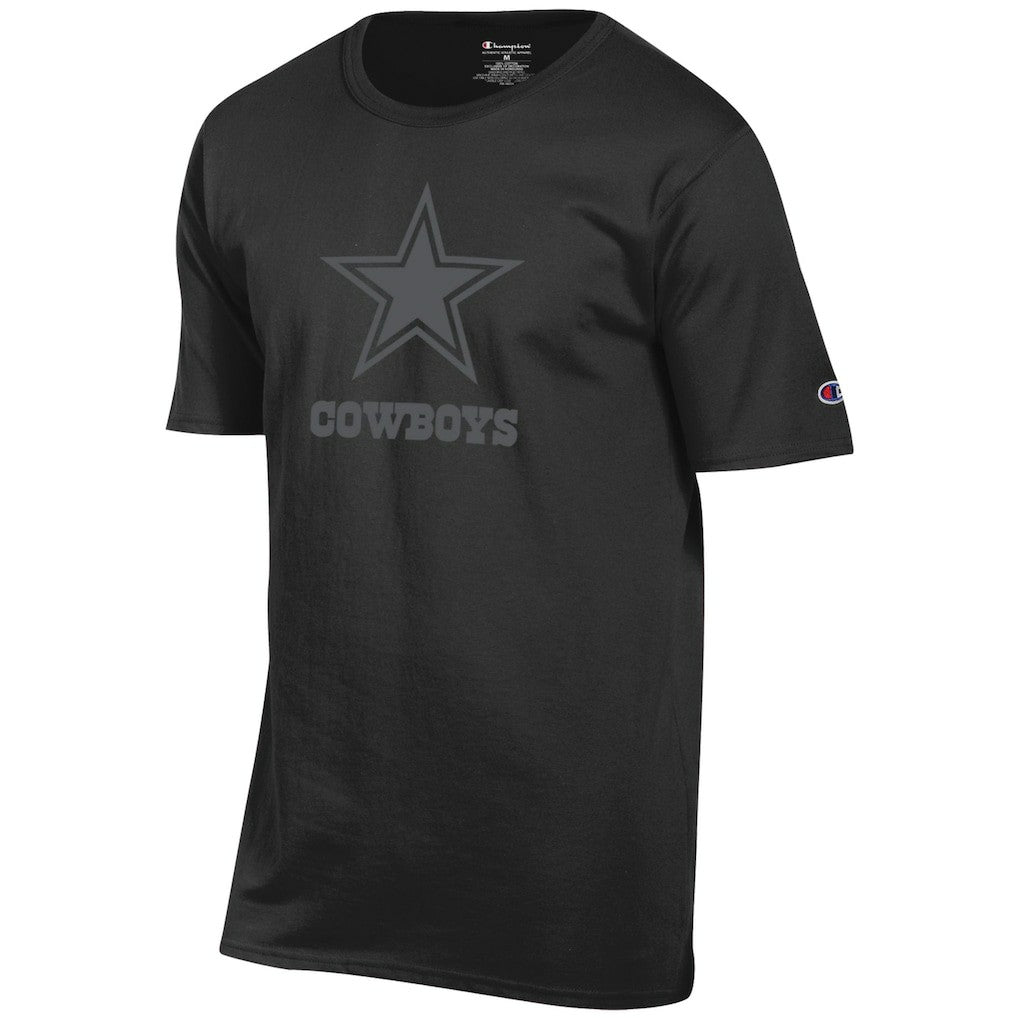Dallas Cowboys Champion Tonal Logo T-Shirt - Black outlet