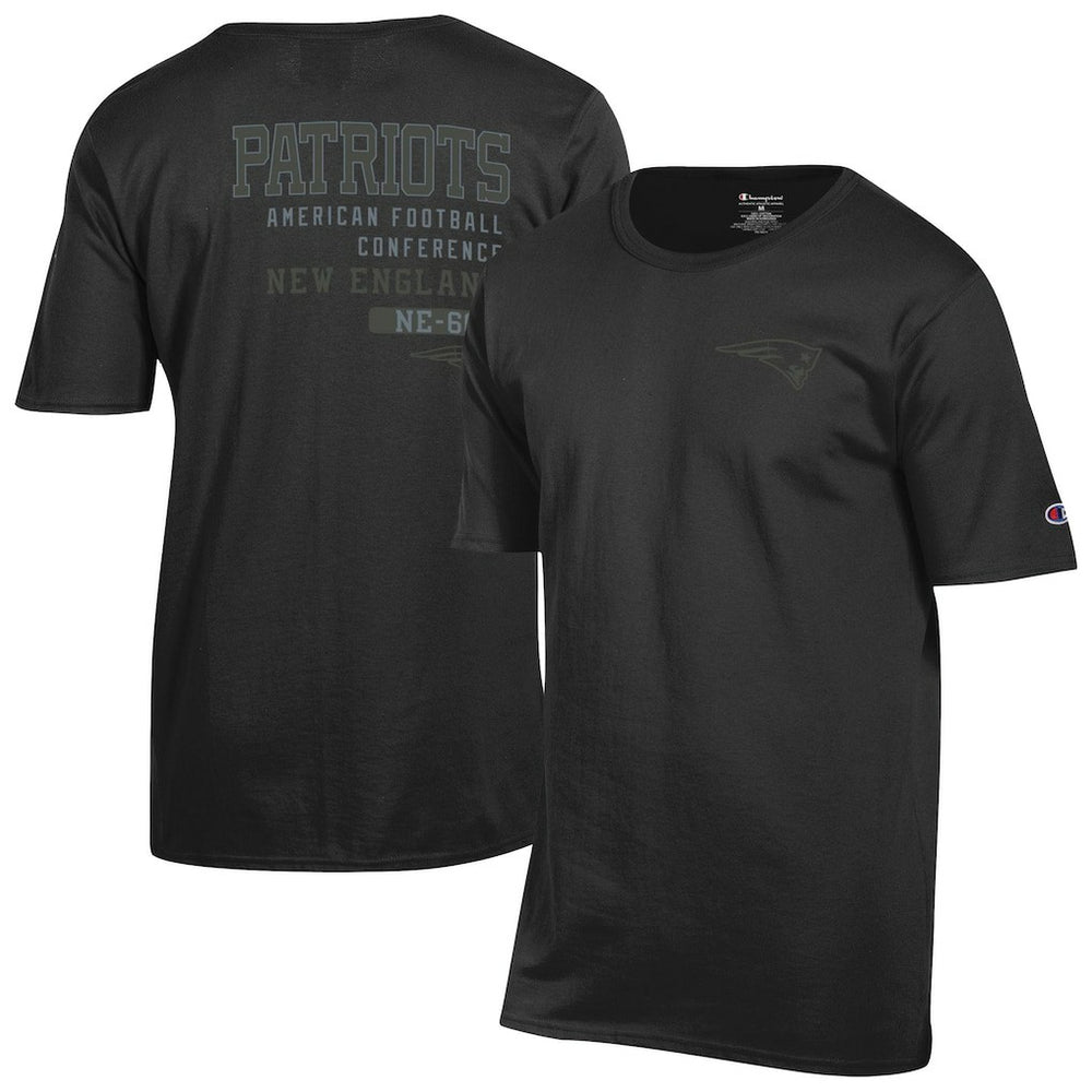 New England Patriots Champion Tonal Logo T-Shirt - Black on sale