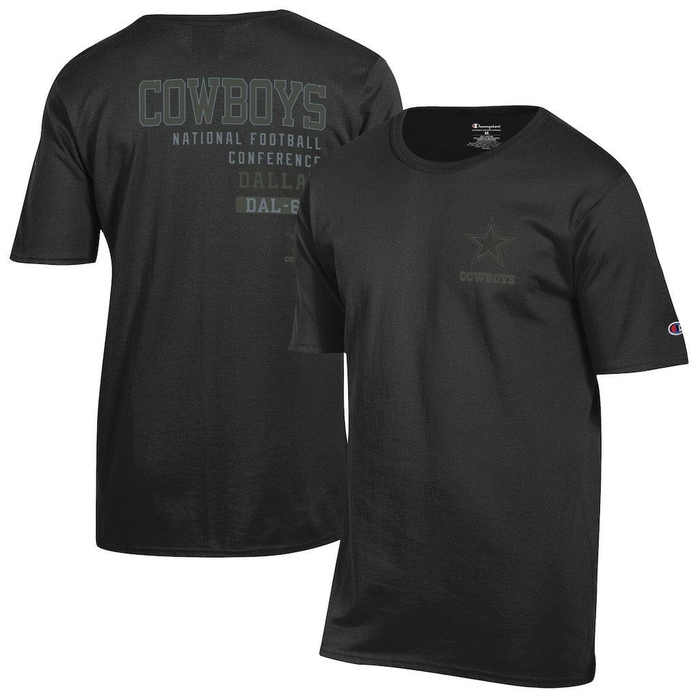 Dallas Cowboys Champion Tonal Logo T-Shirt - Black for sale