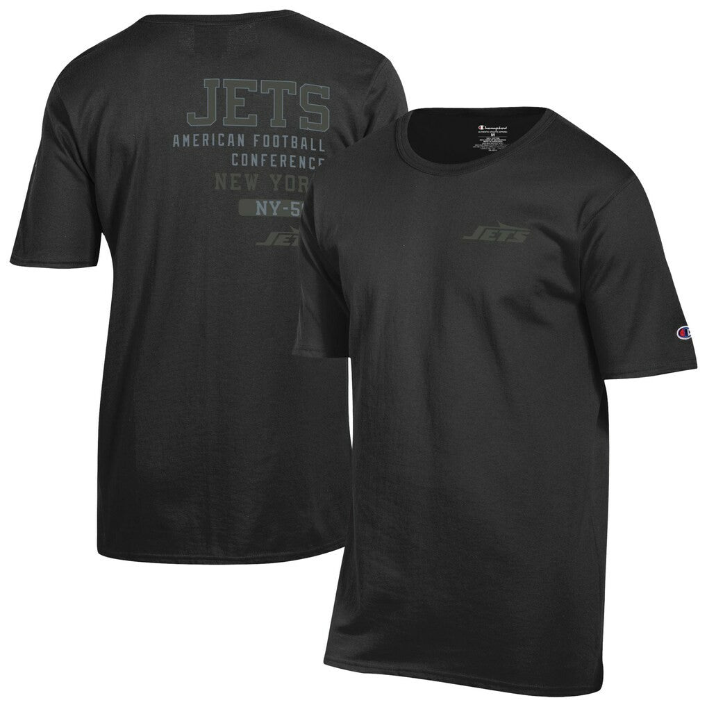 New York Jets Champion Tonal Logo T-Shirt - Black sale