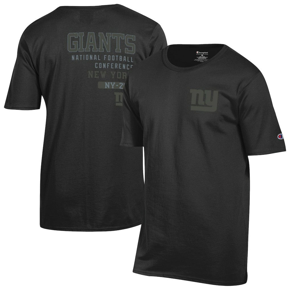 New York Giants Champion Tonal Logo T-Shirt - Black cheap