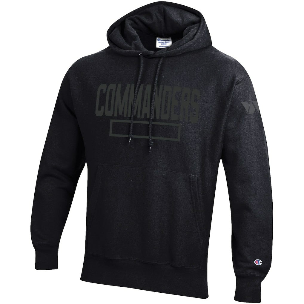 Washington Commanders Champion Tonal Reverse Weave Fleece Hoodie - Black online