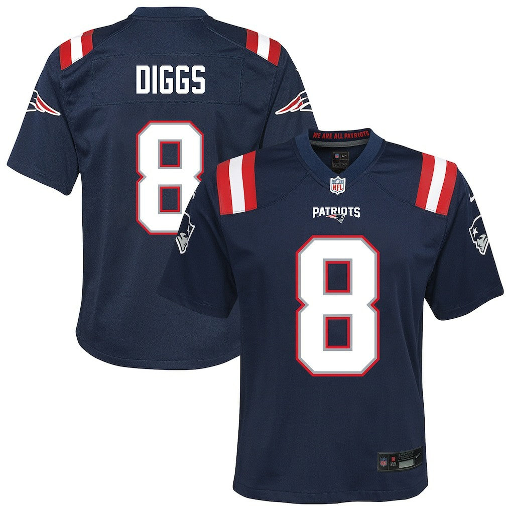 Stefon Diggs New England Patriots Youth Team Game Jersey - Navy online