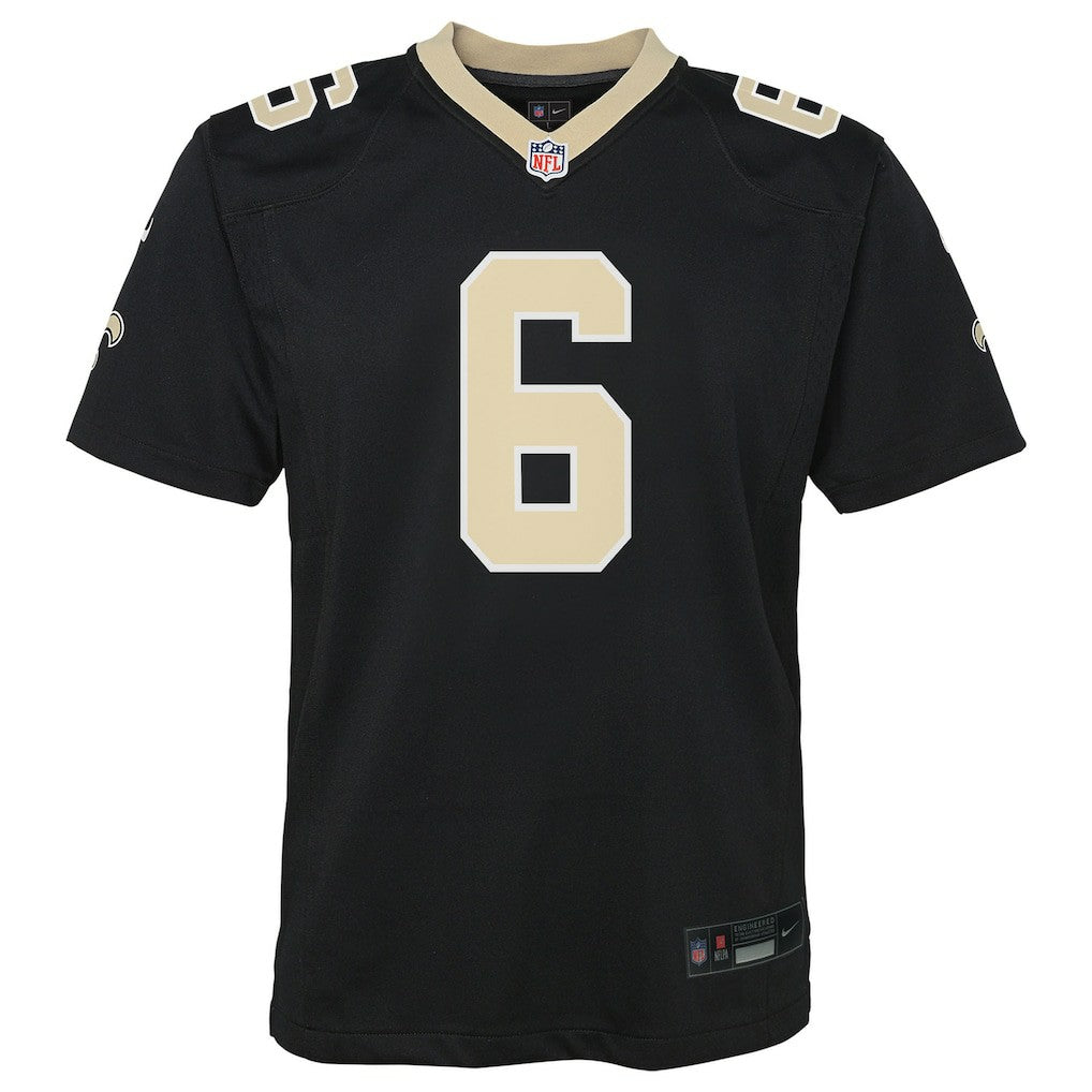 Tyler Shough New Orleans Saints Youth Team Game Jersey - Black for sale