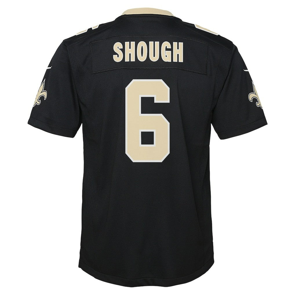 Tyler Shough New Orleans Saints Youth Team Game Jersey - Black for sale