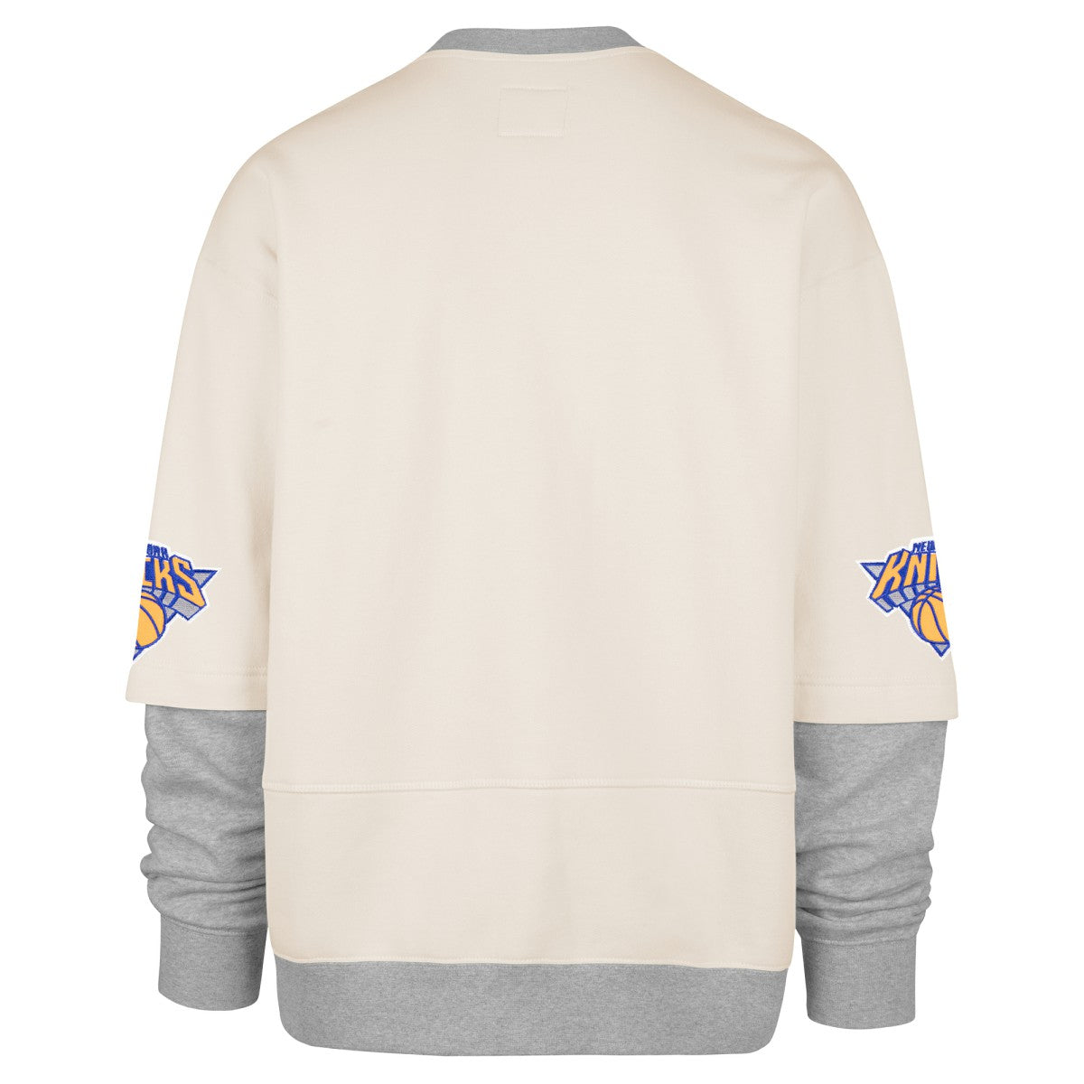 New York Knicks '47 Crossover Collection Trifecta Double Layered Fleece Sweatshirt - Cream outlet
