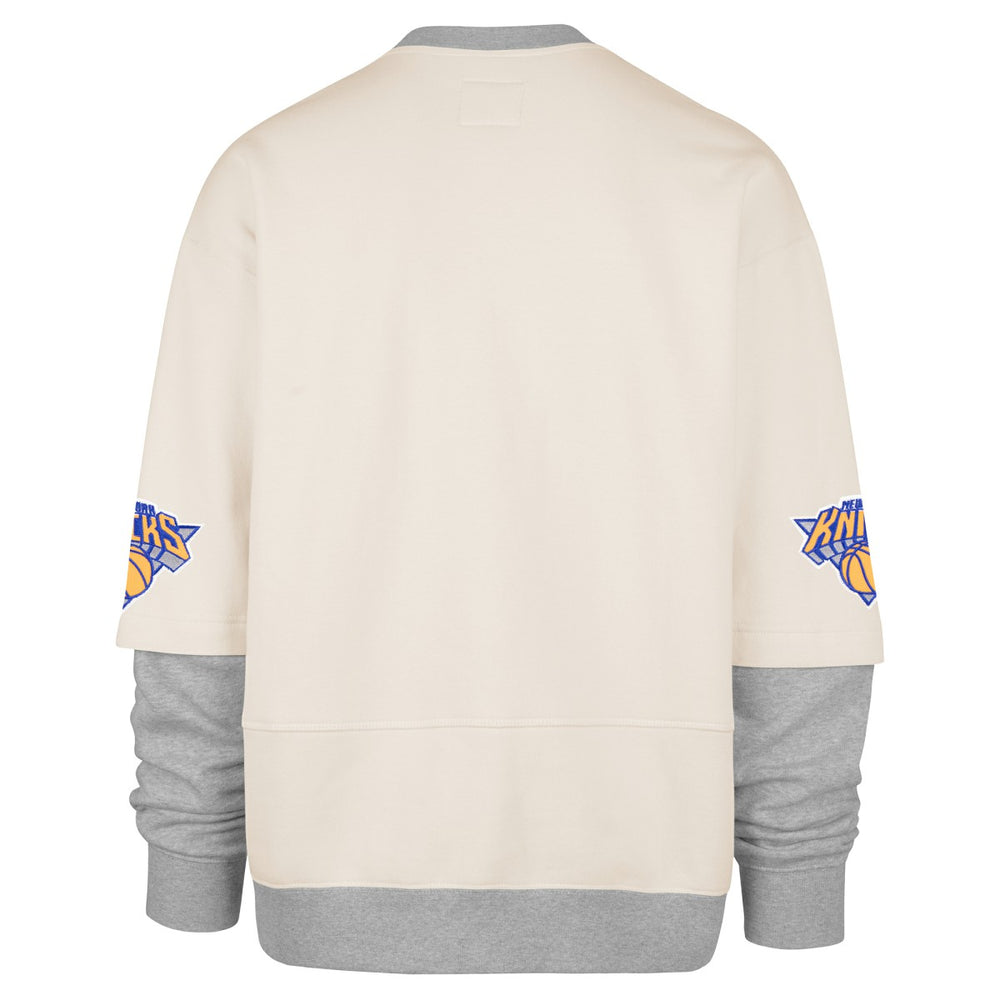 New York Knicks '47 Crossover Collection Trifecta Double Layered Fleece Sweatshirt - Cream outlet