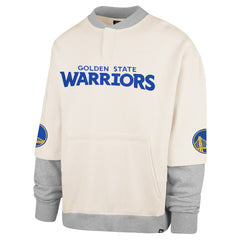 Golden State Warriors '47 Crossover Collection Trifecta Double Layered Fleece Sweatshirt sale - Cream cheap