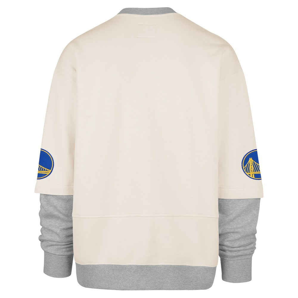 Golden State Warriors '47 Crossover Collection Trifecta Double Layered Fleece Sweatshirt sale - Cream cheap