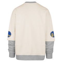 Golden State Warriors '47 Crossover Collection Trifecta Double Layered Fleece Sweatshirt sale - Cream cheap