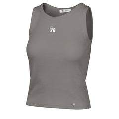 Philadelphia 76ers '47 Women's Cropped Skyhook Baby Rib Tank - Gray online