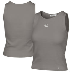 Golden State Warriors '47 Women's Cropped Skyhook Baby Rib Tank sale - Gray sale