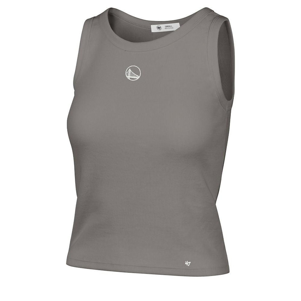 Golden State Warriors '47 Women's Cropped Skyhook Baby Rib Tank sale - Gray sale