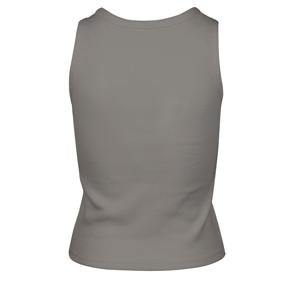 Los Angeles Lakers '47 Women's Cropped Skyhook Baby Rib Tank - Gray shop