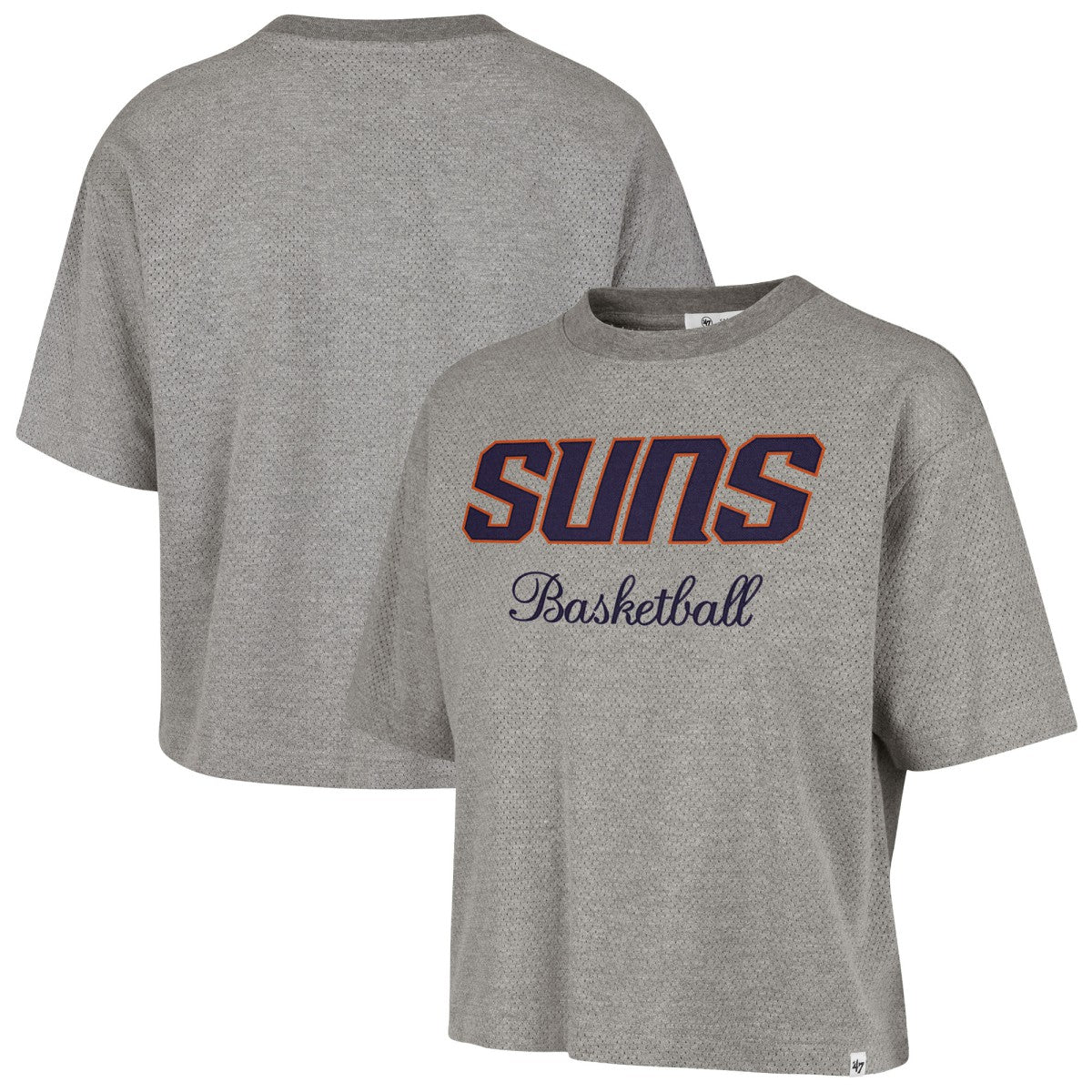 Phoenix Suns '47 Women's Pivot Drop Needle Cropped T-Shirt - Gray outlet