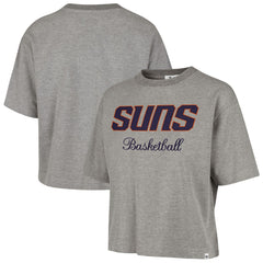 Phoenix Suns '47 Women's Pivot Drop Needle Cropped T-Shirt - Gray outlet
