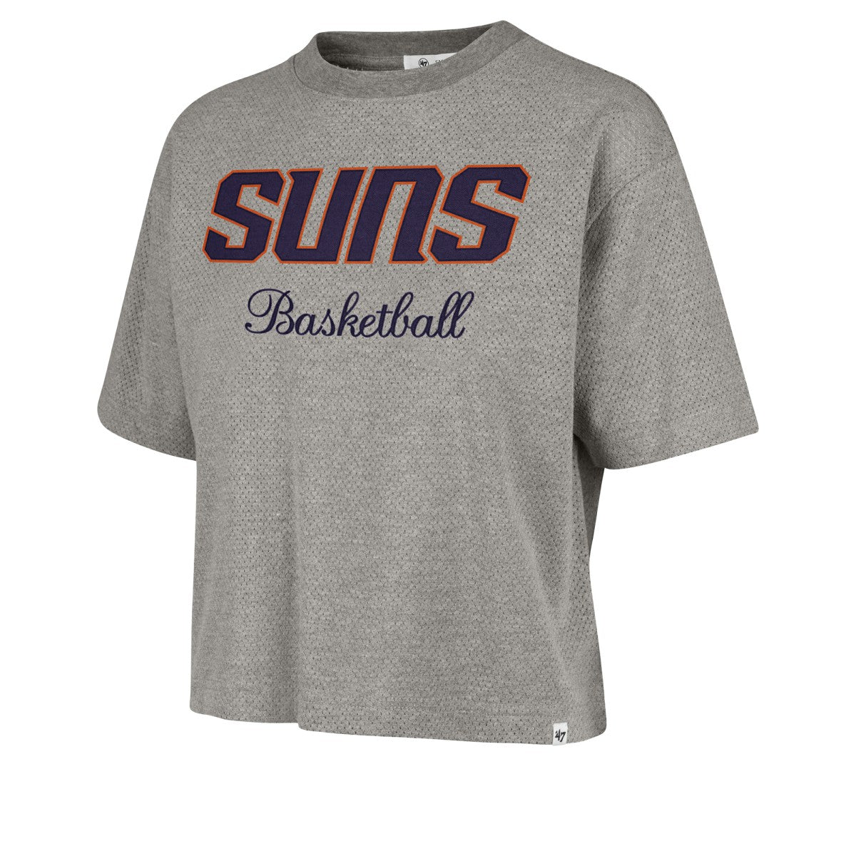 Phoenix Suns '47 Women's Pivot Drop Needle Cropped T-Shirt - Gray outlet
