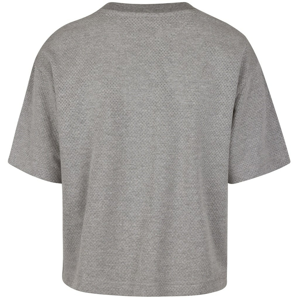 Boston Celtics '47 Women's Pivot Drop Needle Cropped T-Shirt - Gray for sale
