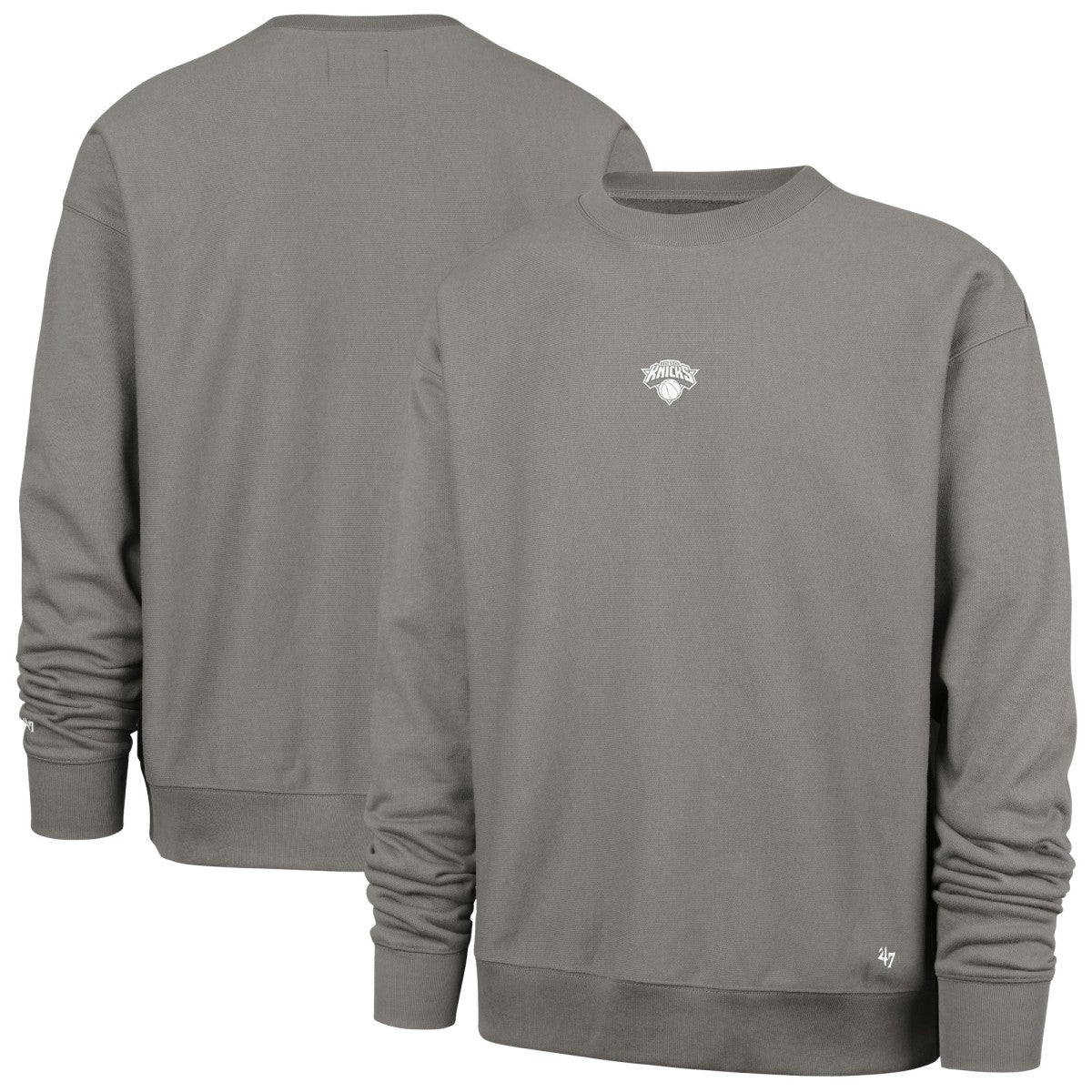 New York Knicks '47 Offside Foundation Crew Neck Sweatshirt - Gray discount