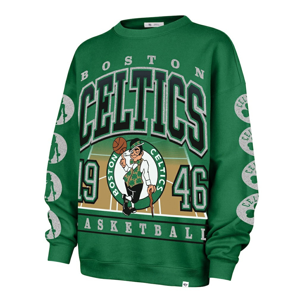 Boston Celtics '47 Women's Go Big Oversized Sweatshirt - Kelly Green discount