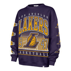 Los Angeles Lakers '47 Women's Go Big Oversized Sweatshirt - Purple discount
