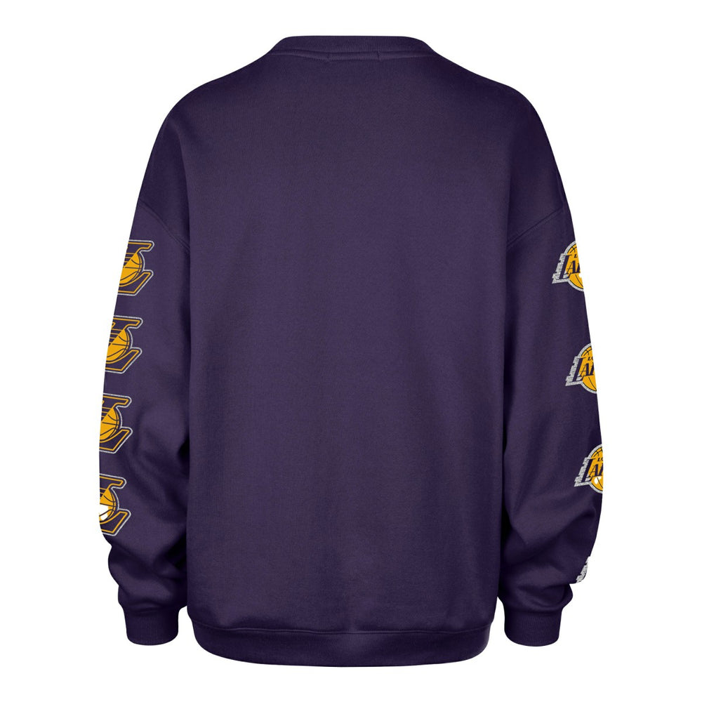 Los Angeles Lakers '47 Women's Go Big Oversized Sweatshirt - Purple discount