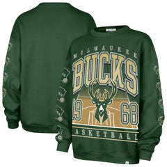 Milwaukee Bucks '47 Women's Go Big Oversized Sweatshirt - Hunter Green for sale