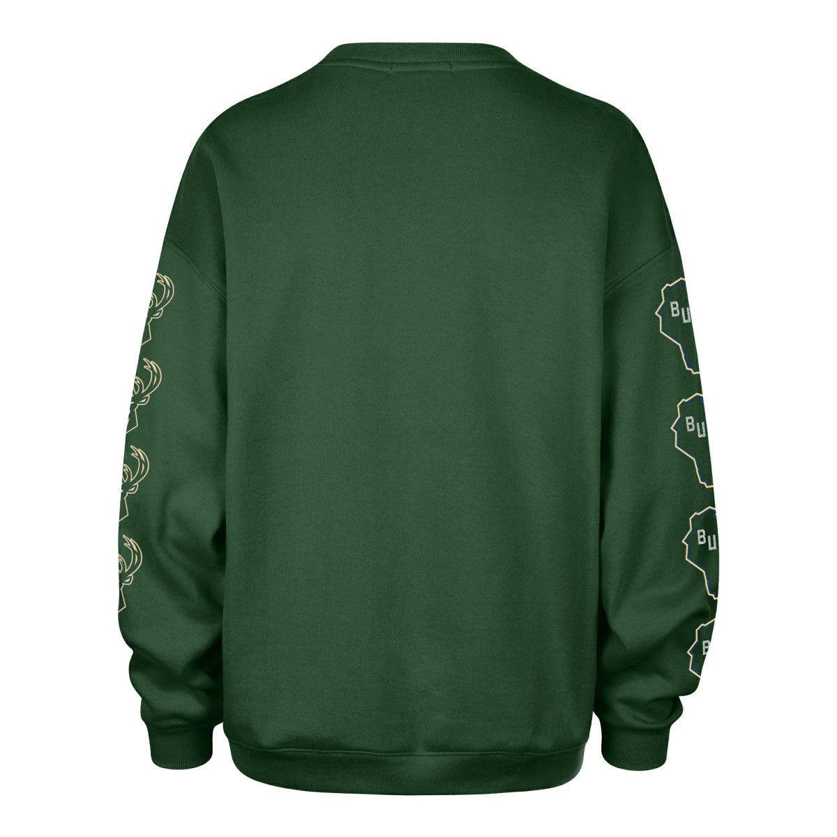 Milwaukee Bucks '47 Women's Go Big Oversized Sweatshirt - Hunter Green for sale