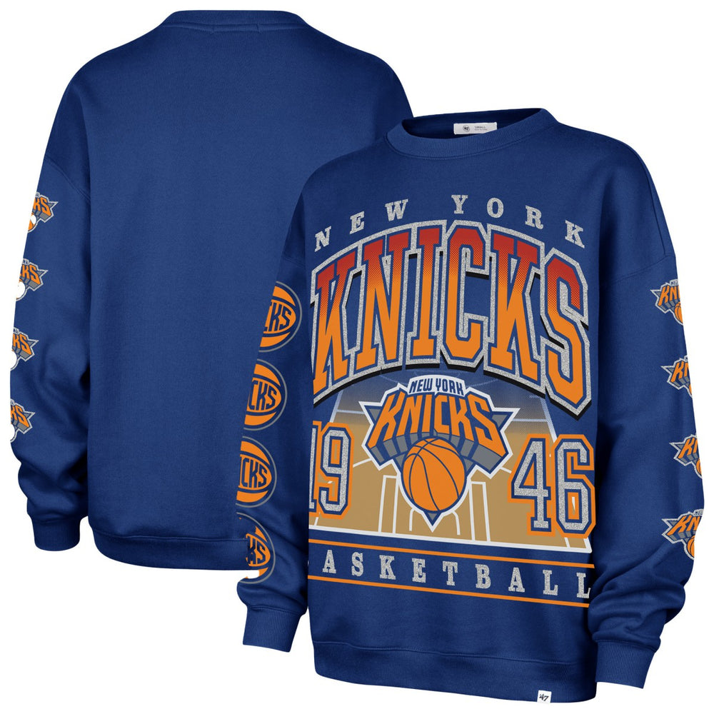 New York Knicks '47 Women's Go Big Oversized Sweatshirt - Blue outlet