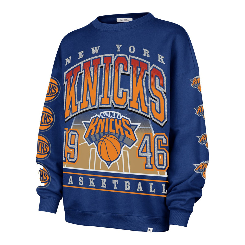 New York Knicks '47 Women's Go Big Oversized Sweatshirt - Blue outlet