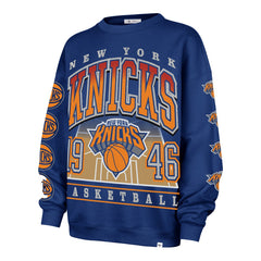 New York Knicks '47 Women's Go Big Oversized Sweatshirt - Blue outlet