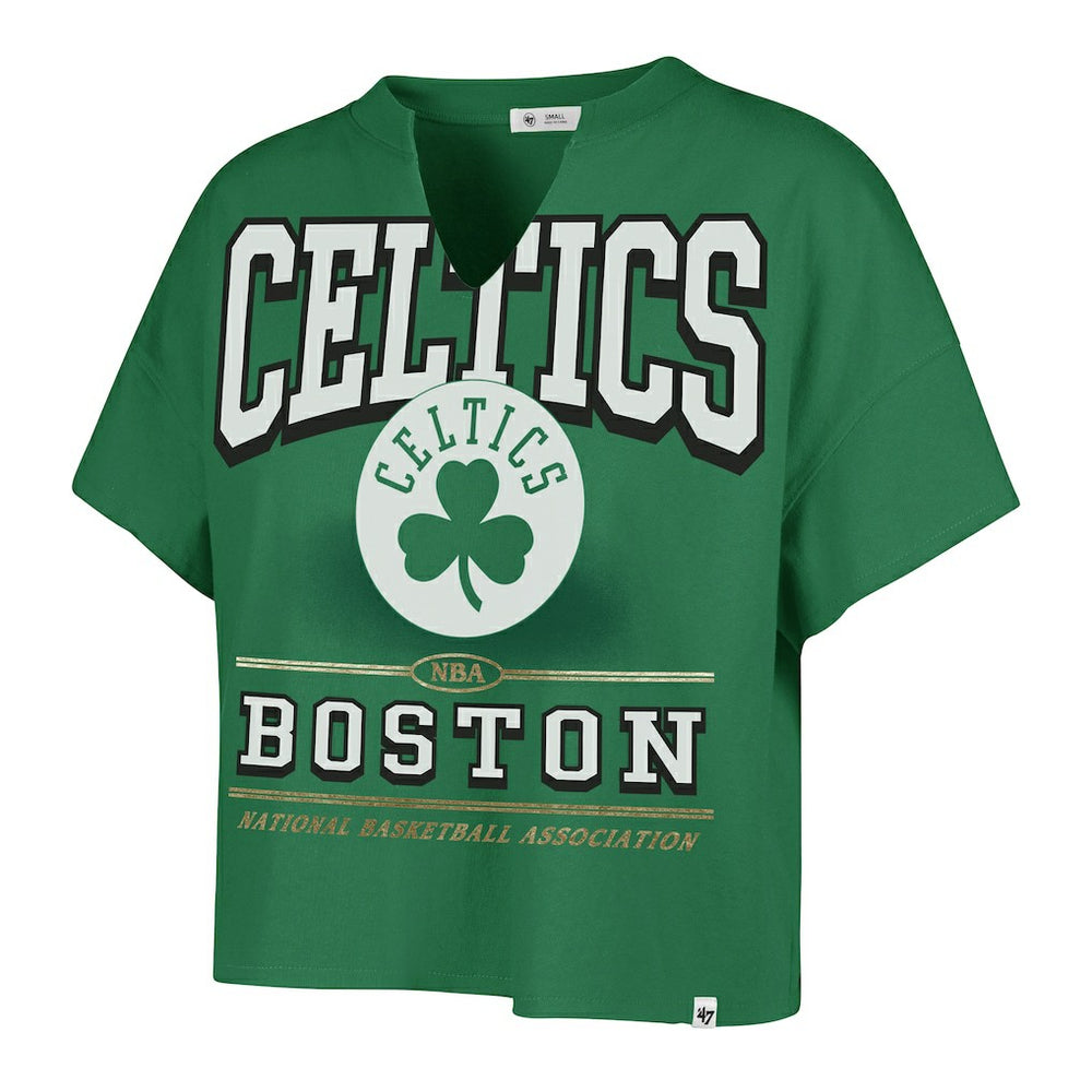 Boston Celtics '47 Women's Elation Oversized Notch Neck T-Shirt - Kelly Green online
